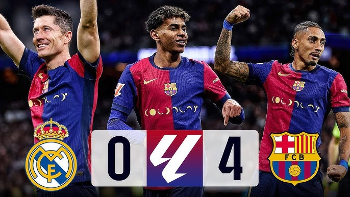 Real Madrid 0-4 Barcelona: El Clasico, Real di Bantai Barca