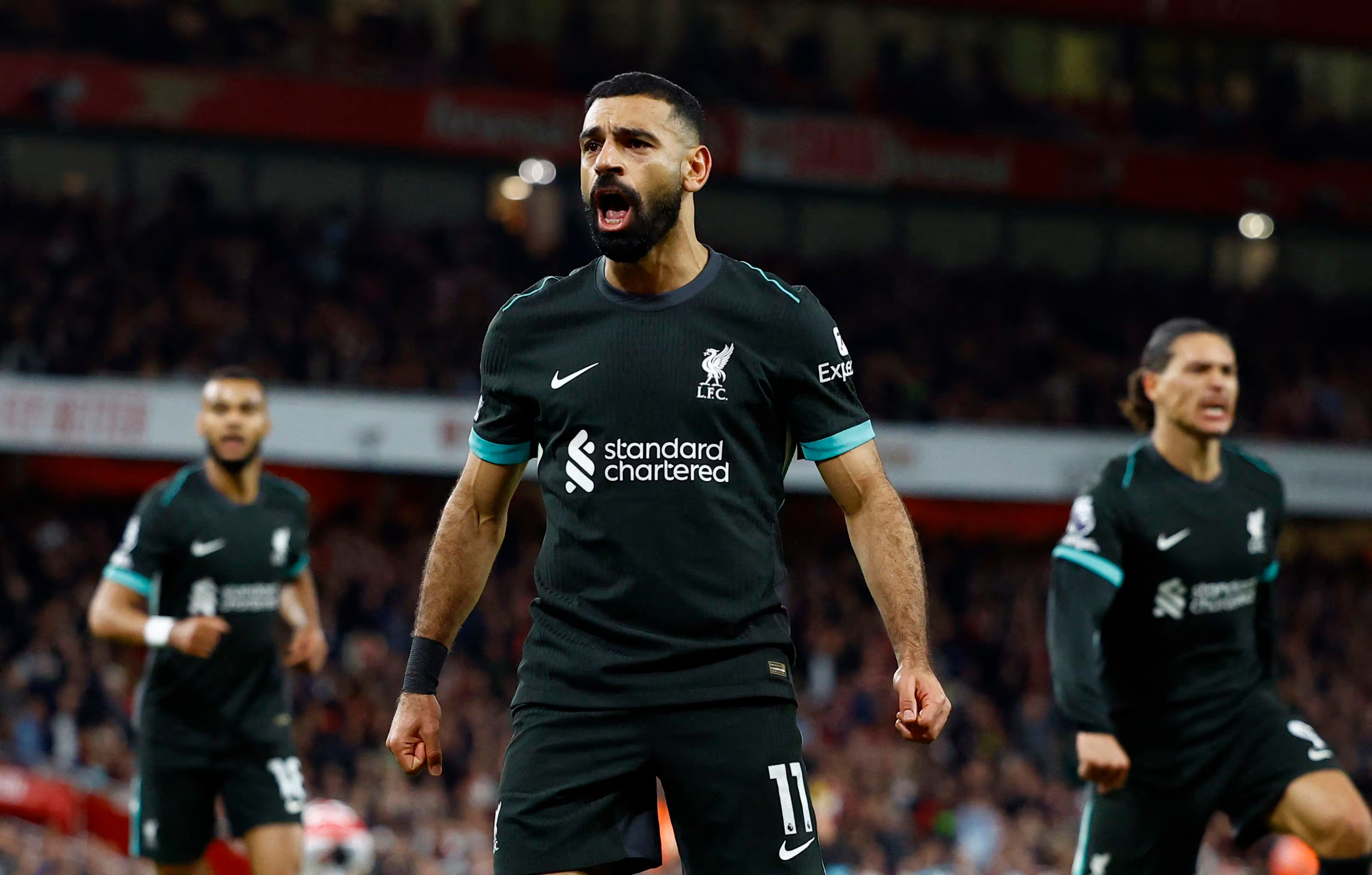 M. Salah cetak gol penutup, gagalkan Arsenal dan selamatkan poin Liverpool