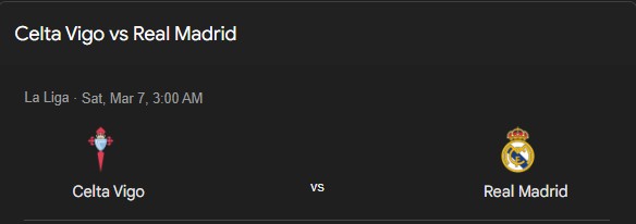 Prediksi Celta Vigo vs Real Madrid, 7 Maret 2026 La Liga