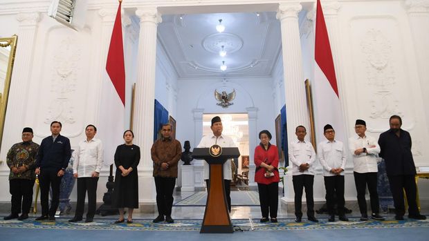 Prabowo Kumpulkan Mantan Presiden dan Ketum Parpol di Istana, Bahas Dinamika Geopolitik